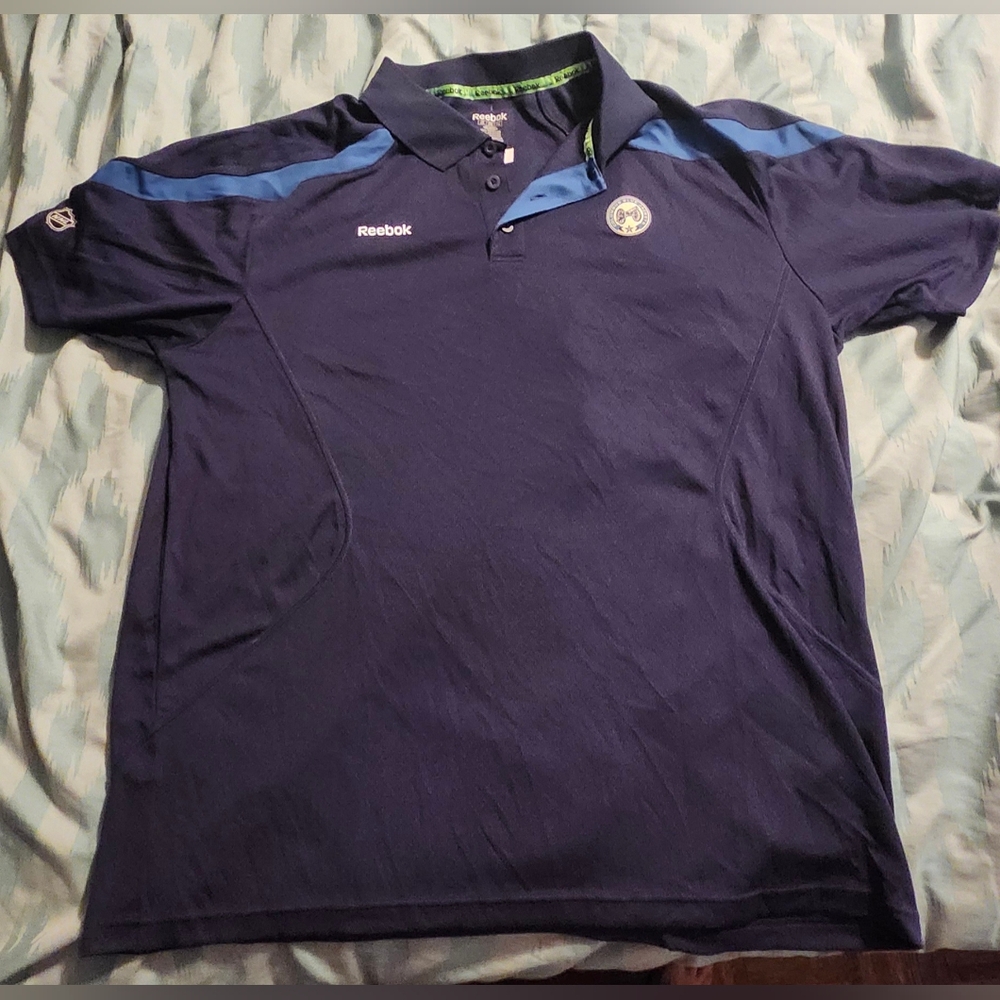 Reebok Columbus Blue Jackets‎ Men's Size 2XL Golf Polo Shirt .